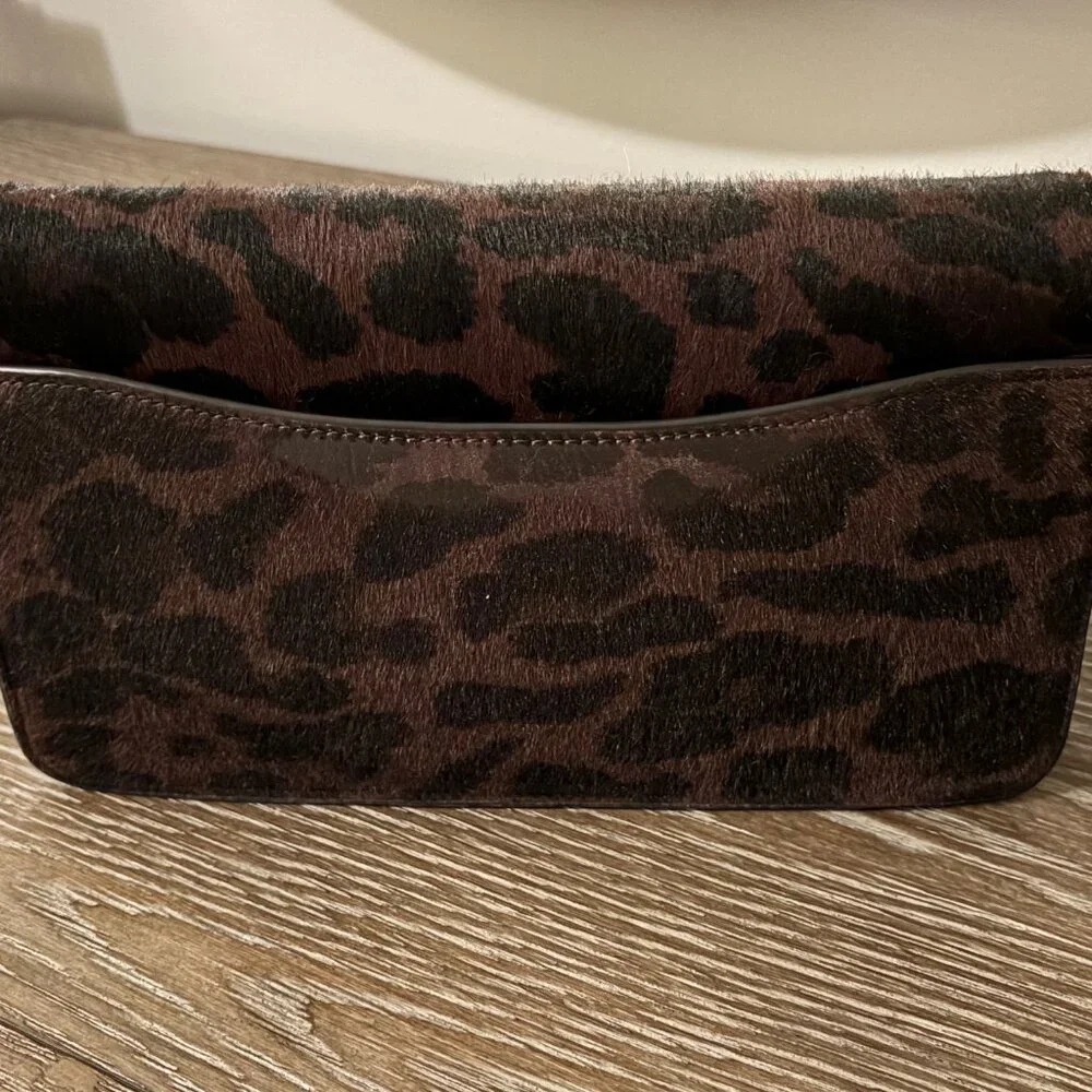 Coach Leopard Print Pony Hair Tabby 26 Crossbody Bag with Gold Hardware
